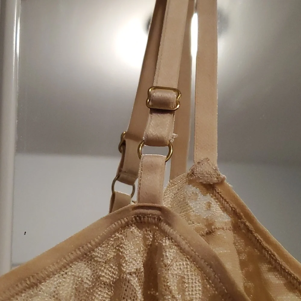 Nude Sheer lacey Top - Picture 3 of 4